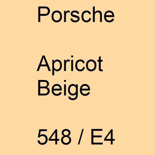 Porsche, Apricot Beige, 548 / E4.